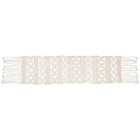 Tischläufer MACRAME, Creme - Baumwolle - 30 x 140