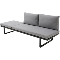Outdoor Edge outdoor Gartenbank BURGAS, verstellbar, Dunkelgrau - Aluminiumgestell