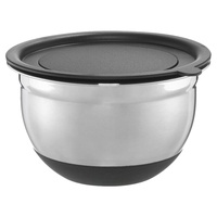 Bongusto Schüssel, Silbergrau - Schwarz - Metall - Ø
