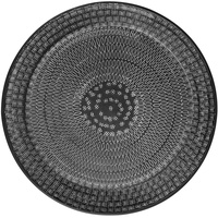  Deko-Tablett CARISTAS, Schwarz - Metall - Ø 36 cm