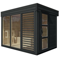 Wolff Finnhaus Saunahaus Paradiso 3x2 (1-Raum) anthrazit