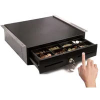 Blitzkasse MIDI TOUCH Kassenschublade mit Montagehalterung iQCash350TU 35x40x10cm, Manuelle