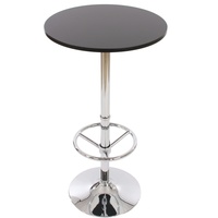 Mendler Stehtisch Bartisch Bistrotisch Empfangstisch Bari mit Fußablage Ø60cm