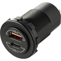 VOLTCRAFT Power-Delivery USB-Einbausteckdose Kfz 60W 12/24 V