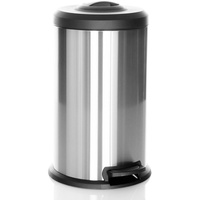 HJH Office Mülleimer CLEAN X Abfalleimer, Silber