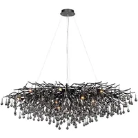 Paul Neuhaus Kronleuchter Icicle, schwarz - 150 cm
