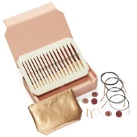 KnitPro Deluxe-Geschenkset – austauschbare Rundstricknadeln Symfonie Rose (3,50–8,00 mm)