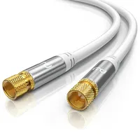 Primewire SAT-Kabel, Koax, F-Stecker, Premium HDTV SAT Koaxialkabel, 4fach