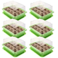 Schramm Schramm® 6 Stück Anzucht Set Gewächshaus Anzucht Schale