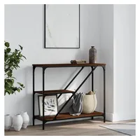 VidaXL Konsolentisch Braun Eichen-Optik 88,5x30x75 cm Holzwerkstoff