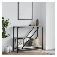VidaXL Konsolentisch Grau Sonoma 88,5x30x75 cm Holzwerkstoff - Grau