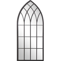 Beliani Wandspiegel Schwarz Metall, 50x115x2 cm