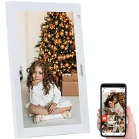 Somikon WLAN-Bilderrahmen mit 25,7 cm / 10,1" IPS-Touchdisplay, App,