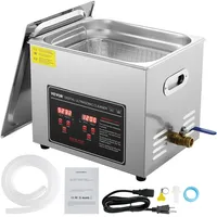 Vevor Ultraschallreiniger Ultraschall Edelstahl-Reinigungsgerät 351 W, 10 L Ultraschallreinigungsgerät