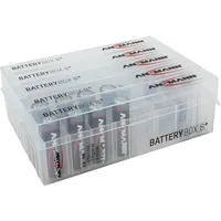 Ansmann Batteriebox für AAA Micro, AA Mignon Akkus &