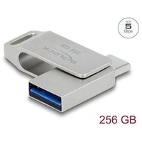 DeLock SuperSpeed USB Stick 256GB, USB-A 3.0/USB-C 3.0 (54008)