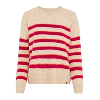 CAMEL ACTIVE Strickpullover im Streifenmuster in Beige | S