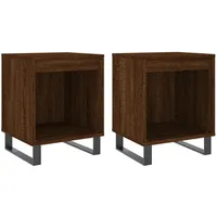 VidaXL Nachttische 2 Stk. Braun Eichen-Optik 40x35x50 cm Holzwerkstoff