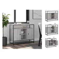 VidaXL Sideboard Grau Sonoma 100x35x80 cm Holzwerkstoff