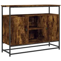 VidaXL Sideboard Räuchereiche 100x35x80 cm Holzwerkstoff