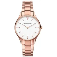 Paul Valentine Damen Armbanduhr HERMOSA ROSE GOLD BLACK 34
