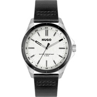 Hugo 1530325 42 Mm Uhr Black / Silver /