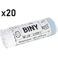 Kitchen Move Packung mit 20 Müllbeuteln. 50L BINY