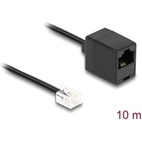 DeLock Telefonkabel RJ11 Stecker zu RJ45 Buchse schwarz 10