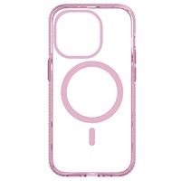 Fun Cover für Apple iPhone 15 Pink Transparent)