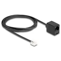 DeLock Telefonkabel RJ11 Stecker zu RJ45 Buchse schwarz 2