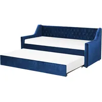 Beliani Beliani, Tagesbett Blau, Textil, 90x200 cm Schlafzimmer, Betten