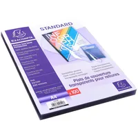 Exacompta Bindefolien 42542e, A4 0,20 mm, klar-transparent, PVC 100