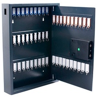 Pavo High Security Magnettag Schlüsseltresor grau mit 50 Haken