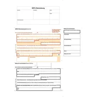 Exacompta 252B 100er Pack SEPA-Überweisungsformulare DIN A4 100 Stück