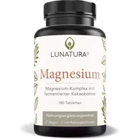 Lunatura Magnesium-Komplex mit fermentierter Kakaobohne - 180 Tabletten