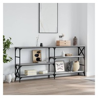 VidaXL Konsolentisch Grau Sonoma 180x29x76,5 cm Holzwerkstoff