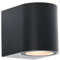 LED's light LED`s light Außen-Wandleuchte Halbrund 1-flammig Schwarz