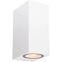 LED's light LED`s light Außen-Wandleuchte Eckig 2-flammig Weiß