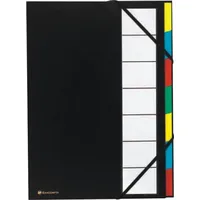 Exacompta 6x Ordnungsmappe Deckel 3mm Gummizug 7 Fächer A4