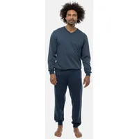 Ammann Schlafanzug Organic Cotton Cord in Dunkelblau | Gr.: