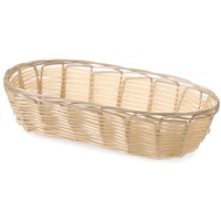 HENDI Brotkorb oval Brotmulde, Brotkörbchen, Brötchenkorb, 225x110x(h)60, Polyrattan