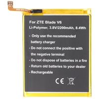 AccuCell Akku passend für ZTE Blade V6, Li-Polymer, 3,8V,