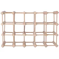 Wellhome Buchenholz-weinregal Für 20 Flaschen - Natural - One