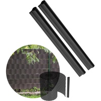 Kadax - Clips aus Kunststoff für Zaunfolie, Schwarz, 2