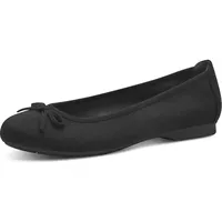 Jana Damen Ballerinas Elegant Vegan, Schwarz (Black), 37 EU