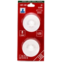Konstsmide LED Teelicht 2er Set, klein, 2 blaue Dioden,