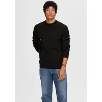 Selected Herren, Rundhals, Pullover SLHDANE regular fit, schwarz, 16092599