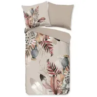 Muller Textiles Wendebettwäsche Federn Taupe 135 x 200 cm