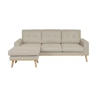 Sofa.de Ecksofa beidseitig stellbar Cristy ¦ creme ¦ Maße