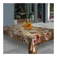 Laro Wachstuch-Tischdecke Sterne Weihnachten Weihnachts-Motive PVC Wachstischdecke Eckig Meterware